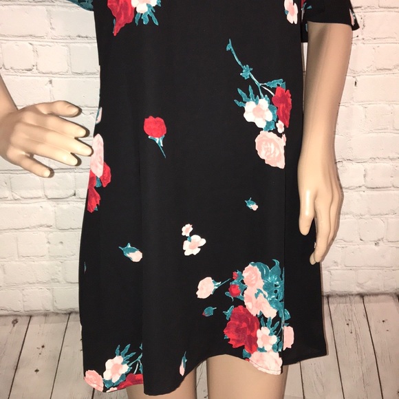 Candies cold shoulder dress roses NWT JXS - Picture 3 of 8